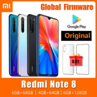 Xiaomi Redmi Note 8/Note 8 pro Global Firmware Smartphone with Phone Case Original Android Phone 4000mAh battery Quad Cmaera