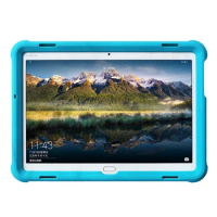 MingShore Case for Huawei Mediapad M3 Lite 10 BAH-W09 L09 AL00 Rugged Kids Friendly Silicone Tablet Cover