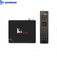 Amlogic S905 quad core smart stream tv box K2 pro dvb-s2 dvb-t2 twin tuner 2G/16G 4K UHD dual band wifi