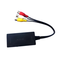 100pcs High Quality AV To HD Compatible Converter Cable Audio Video To HD Cable Line Cord 3RCA Standard Converter Wire