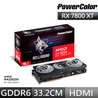 【PowerColor 撼訊】RX7800XT Hellhound 16G OC GDDR6 256bit AMD 顯示卡