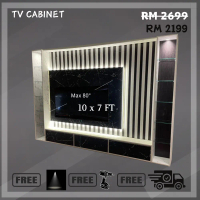 [N Design]Kabinet TV Moden 10X7ft / Kabinet TV Gantung/ 10X7ft Modern TV Cabinet /Wall Mounted Tv Ca