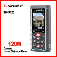 SNDWAY Laser Distance Meter Laser Trena Range Finder with Digital Camera Laser Measuring Tape Measure Tools Laser Rangefinder
