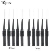 10pcs 0.7mm 1.0mm Test Probe Measuring Device Clamp Copper Test Probes Plugs Test Puncture Wire Meter Needle Multimeter Pen