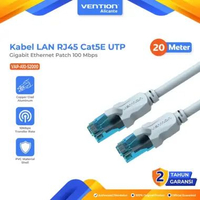 Vention Kabel LAN RJ45 Cat 5e Cat5e UTP 100Mbps Gigabit Ethernet Patch 100 Mbps 20 Meter 20M Blue - 