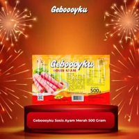 GEBOOOYKU SOSIS AYAM MERAH 500GR ISI 20 PCS