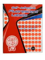 (AS) Stiker Label Bulat Tom & Jerry TJ 114 Berwarna MERAH TERRACOTTA