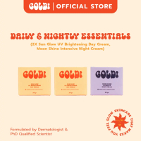 Goldi Daily & Nightly Essentials (2X Sun Glow UV Brightening Day Cream, Moon Shine Intensive Night C