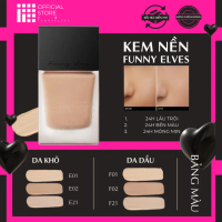 Kem nền Funny Elves minisize 7ml, 24h Lâu trôi, Bền màu, Mỏng mịn, giúp che phủ khuyết điểm