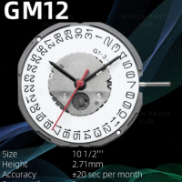 New Genuine Miyota GM12 Watch Movement Citizen Original Quartz Mouvement GM10 Automatic Movement 3 Hands Date At 3/6 watch parts