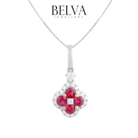 Liontin Berlian Batu Ruby - Belva Jewellery - HFEPDHA0991