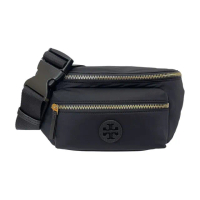 【TORY BURCH】簡約黑TB logo尼龍腰包(161103-001)