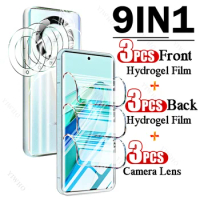9in1 Full Cover Front Back Hydrogel Film for Huawei Honor X9a 6.67" Fingerprint Screen Protectors for Honor X9 9a Camera Lens HD