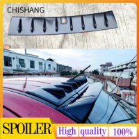 For Mitsubishi Lancer EX Evo 2008-2015 ABS Plastic Unpainted Color Rear Roof top Spoiler Wing Trunk Lip Boot Cover Car Styling