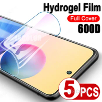 5pcs Water Gel Hydrogel Film For Xiaomi Redmi Note 10 S 5G Pro 10S 10Po Full Cover Screen Protector For Note10Pro Note10 Note10S