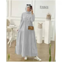 Baju Kirania Midi Dress Jumbo Putih
