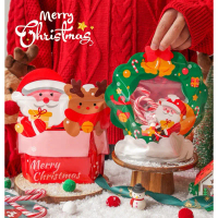 PLASTIK BINGKISAN ZIPLOCK STANDING POUCH NATAL CHRISTMAS GOODIE BAG 3D KEMASAN COOKIES CANDY SNACK A