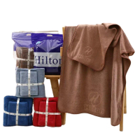 Hilton ชุดผ้าเช็ดตัว เช็ดหน้านาโน ซับน้ำได้ดีมาก ผ้านุ่มละมุนผิว