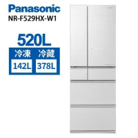 Panasonic 國際牌 520L 一級能效無邊框玻璃鏡面六門電冰箱 NR-F529HX-W1