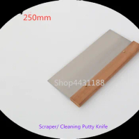250mm Wooden+ Stainless steel Scrapper Blades Putty Filler Plaster Drywall Decorate Flexible Tapping Putty Cleaning Hand Tools