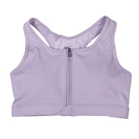 Nike 運動內衣 Swoosh Zip-Front Bra 女款 中強度 Dri-FIT 吸濕排汗 拉鍊 紫 DD1206-529