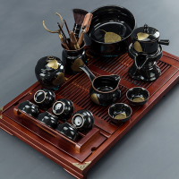 金樹葉自動茶具套裝懶人泡茶器家用簡約中式陶瓷功夫茶杯茶器建盞