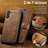 Detachable Magnetic Leather Wallet Case for Samsung Galaxy A14 4G A24 A34 A54 5G Removable Flip Cover