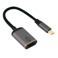 Cablecc USB4 USB-C Type-C Source to Female HDTV 2.0 Cable Display 8K 60HZ UHD 4K HDTV Male Monitor