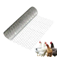 Chicken Mesh Wire Wear-Resistant Hexagonal Netting Chicken Wire Durable Galvanized Iron Chicken Wire Chicken Fencing For Garden