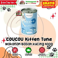 Coucou Holcyon Tuna Kitten Wet Food Kaleng 400gr - Makanan Basah Kucing