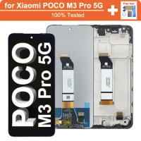 6.5" for Xiaomi POCO M3 Pro 5G LCD Display Screen Touch Panel Replacement for POCO M3 Pro 5G Screen Assembly with Frame
