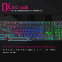Backlit Mechanical Keyboard Keyboard Wired for PC iMice AK-600 Gaming 104 Keys RGB Gamer Teclado Gamer Mecanico Clavier