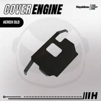Hayaidesu ENGINE COVER Pelindung Bawah Mesin Motor Yamaha AEROX Old Hitam