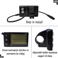 Lankeleisi XT750 Folding Bike S700 Display 6Pins Electric Instrument Monitor e-Bike Speeder Replacement Parts Panel Bafang Kits