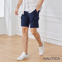 Nautica 男裝 經典雙口袋工作短褲-深藍