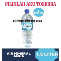 AQUA Air Minerale Botol pet 1,500 ml - ( HARGA 6 BOTOL )