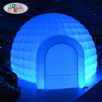 Factory wholesale price party igloo inflatable tent with LED lights for event parties