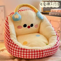 多巴胺榻榻米坐墊靠背一體地上看書加厚臥室地板蒲團懶人沙發坐墩