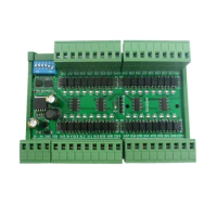 32 Channel PNP NPN Isolated Digital Input RS485 Modbus Rtu Controller Module DC 12V 24V PLC Switch Quantity Acquisition Board
