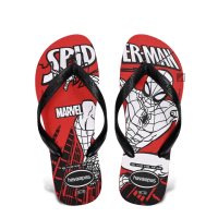 【havaianas 哈瓦仕】男拖鞋 蜘蛛人 夾腳拖 哈瓦仕 紅色拖鞋(男人字拖 蜘蛛人 Marvel spider-man)