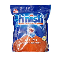 【日本 FINISH】洗碗機專用洗碗錠-94顆All in 1-檸檬(平輸品)