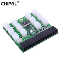 CHIPAL For HP 1200W 750W Breakout Board 6Pin Connector PSU GPU Power Module 12 Ports + Power Interface for Graphics Card