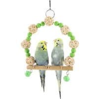 Colorful Hanging Candy Bird Toy Swing Parrot Game Supplies Hammock Hanging Ring Peony Tiger Skin Xuan Feng Toy