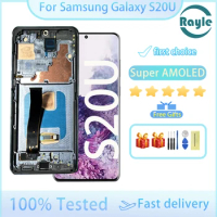 6.81"S20 Ultra Super AMOLED Screen for Samsung Galaxy S20 Ultra 5G G988B Lcd Display Digital Touch Screen with Frame Replacement