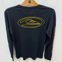 BAJU KAOS PRIA QUIKSILVER ORIGINAL MAIDEN LENGAN PANJANG BLACK