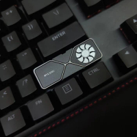 RTX3080 Graphics Card Design Metal Shift Keycaps For Cherry Mx Switch Mechanical Gaming Keyboard Fingertip Spinner Black Key Cap