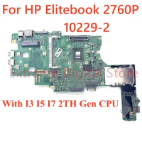 For HP Elitebook 2760P laptop motherboard 10229-2 with I3 I5 I7 2TH Gen CPU 100% Tested Fully Work