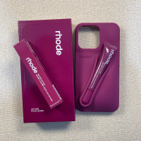 เคสโทรศัพท์ลิปกลอส, สไตล์ RHODE, สร้างสรรค์และมีสไตล์, เข้ากันได้กับ iPhone 11 15 Pro Max, พร้อมที่เ