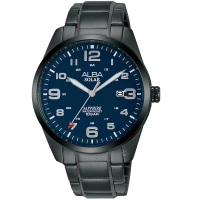 【ALBA】經典太陽能時尚手錶(AS32-X018SD/AX3001X1 藍x黑39.5mm)