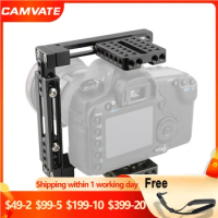 CAMVATE Camera Cage Rig For Canon 60D/70D/80D/5D MarkII 5D MarkIII/5DS/5DSR/Nikon D3200/D3300/D610/D